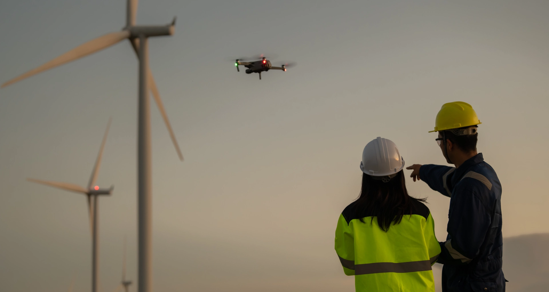 Sustainable future with green energy infrastructure and digital transformation technologies